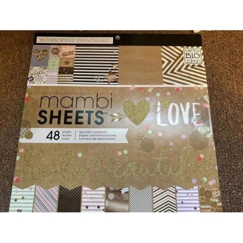 Spark Your Creativity w/ Me & My Big Ideas Paper Pad 12x12 - Gold Rush Scrapbook